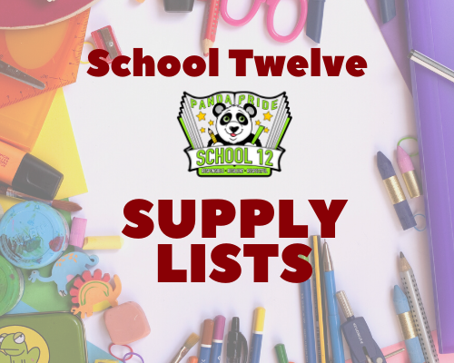  School 12 Supply List Banner